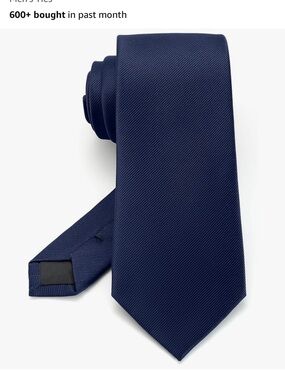 Classic Solid Navy Men's Tie - Unbranded